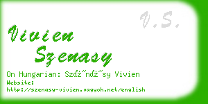 vivien szenasy business card